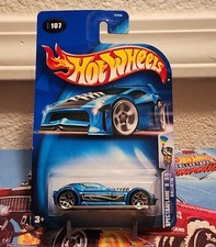 2003 Hot Wheels #107 Spectraflame II 3/5 BALLISTIK Blue w/Chrome 5Y Spoke Wheel