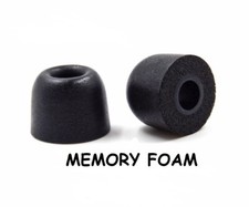 Memory Foam earbud tips for Klipsch in ear earbuds small medium large BLACK