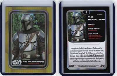 Star Wars The Mandalorian Topps カード 2023 Topps Star Wars Flagship Gold Foil Parallel #3 The