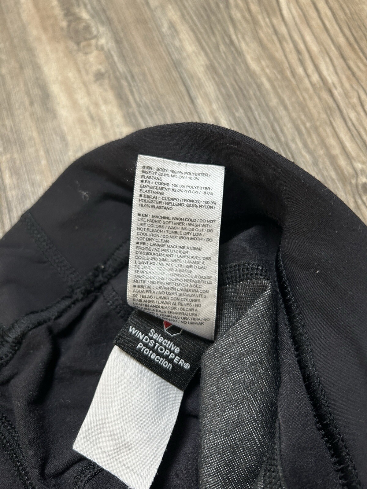 Salomon Leggings Donna M Nero Antivento Cerniera Fondo Pantaloni Sci Corsa