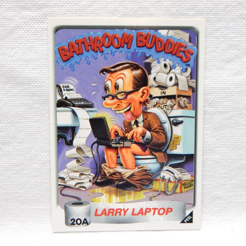 BATHROOM BUDDIES TRADING CARD/STICKER LARRY LAPTOP | eBay