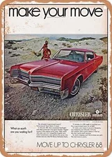 METAL SIGN - 1968 Chrysler 300 2 Door Hardtop Vintage Ad
