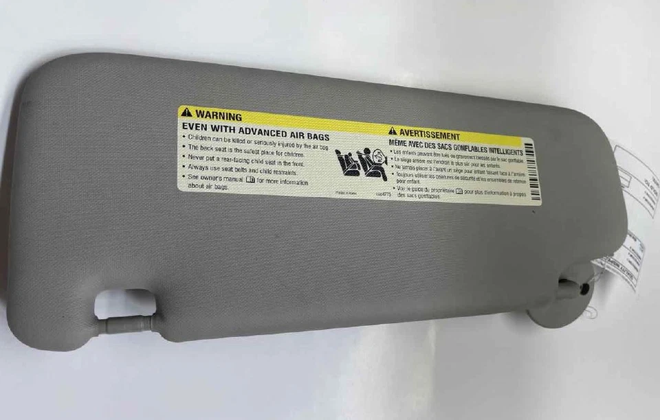 2012-2020 Chevrolet Sonic Right Passenger Sunvisor Gray - Image 2 of 2