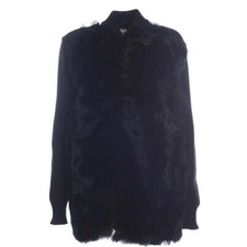 Bally Womens Fur Coat In Black