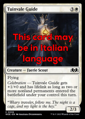MTG GARDENVALE GUIDE FOIL EXC - GARDENVALLE GUIDE 36 - WOE - MAGIC