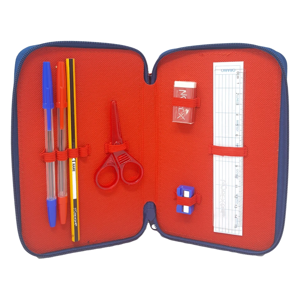 Astuccio Scuola 3 Zip Miss Minnie Portapenne matite pastelli Multiscomparto - Immagine 4 di 4