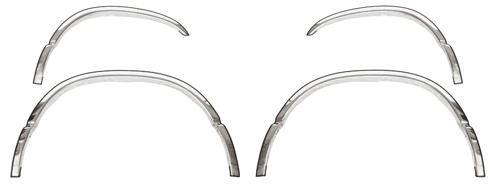 ICI 不锈钢挡泥板装饰 适合福特 SuperDuty F-250/350/450('99-'07)FOR048 — 第 2/2 张图片