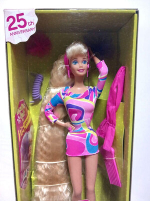 ビンテージ　Barbie Mattel Barbie Totally Hair 25th Anniv. Doll - Rare Collector