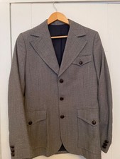 Paul And Joe Herringbone Unisex Hacking Jacket Small