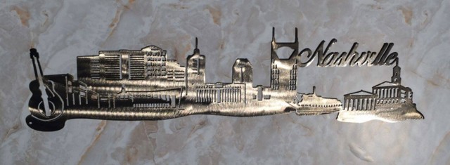 Nashville Detailed Skyline Metal Wall Art Home Decor Gift Idea | eBay