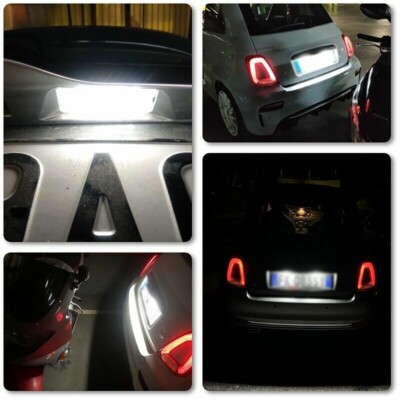 2-Pack LED License Plate Light For Jeep Grand Cherokee, Compass, Patriot, Fiat 500 - Cold White