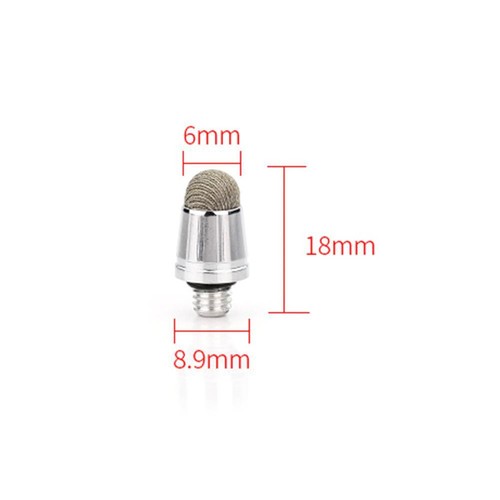 10pcs Replacement Mesh Fiber Tips M5x0.8 Thread for Touchscreen Stylus Pens - Zdjęcie 4 z 6