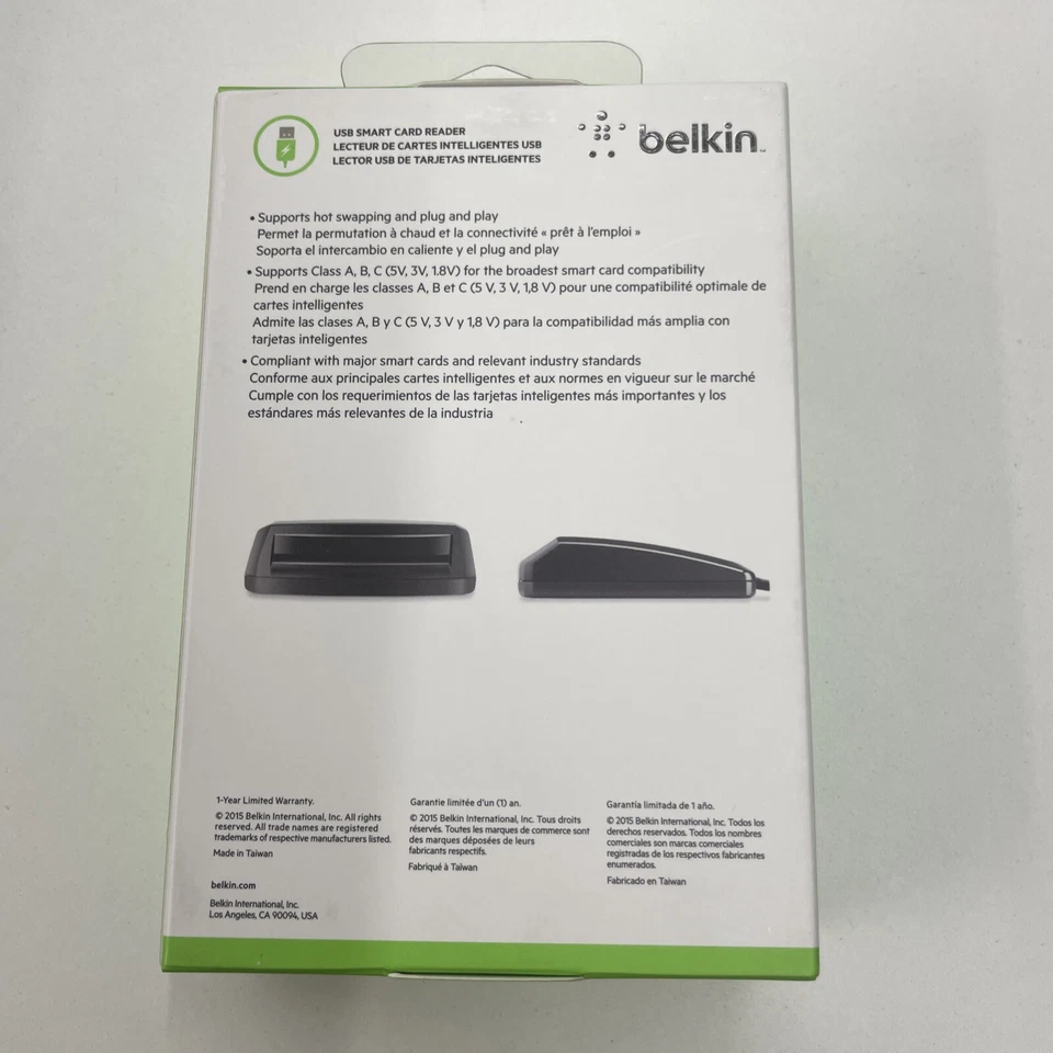 BELKIN USB Smart Card Reader F1DN008UTT Supports Class A,B,C BROARD - Image 2 of 2