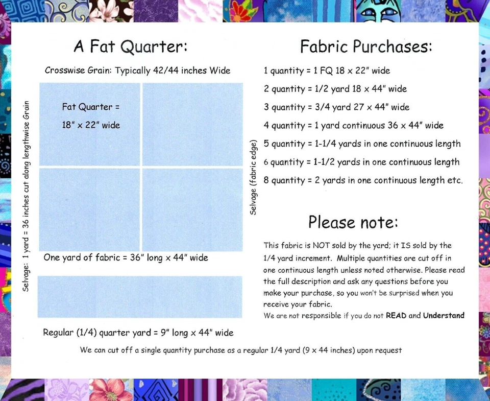 Laurel Burch Basics Dark Purple Swirl Y1293-28 Cotton Fabric By the FQ - 1/4 YD - Image 3 of 4