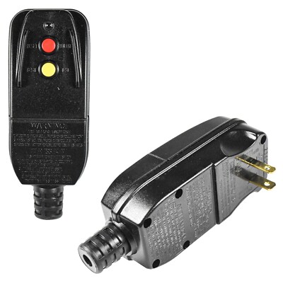 2-Pack GFCI Plug Assembly Auto Reset 15A Non-Grounded 2Prong for Air Conditioner