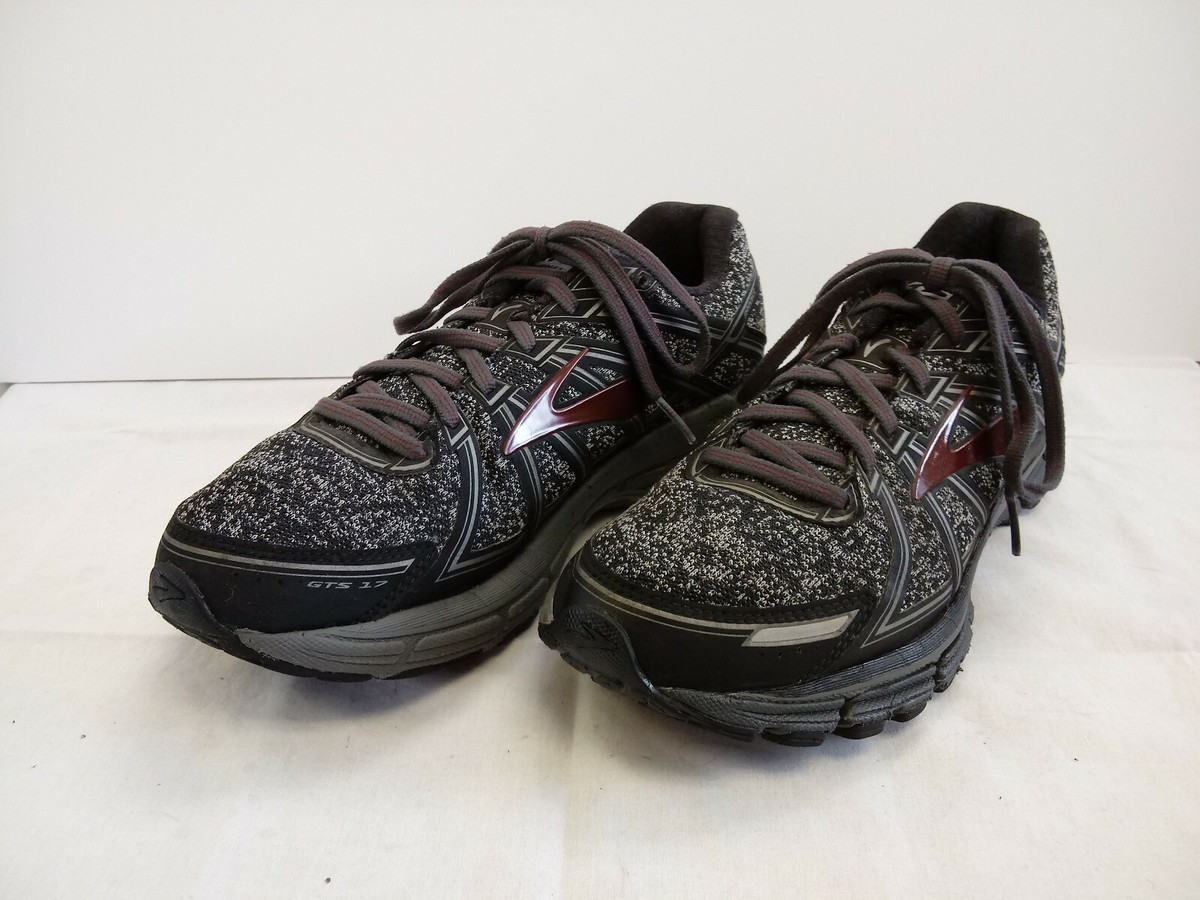 Brooks Adrenaline GTS 17 Mens Size 10 Running Shoes Black Gray 1102411D015 Brooks Men main image 3