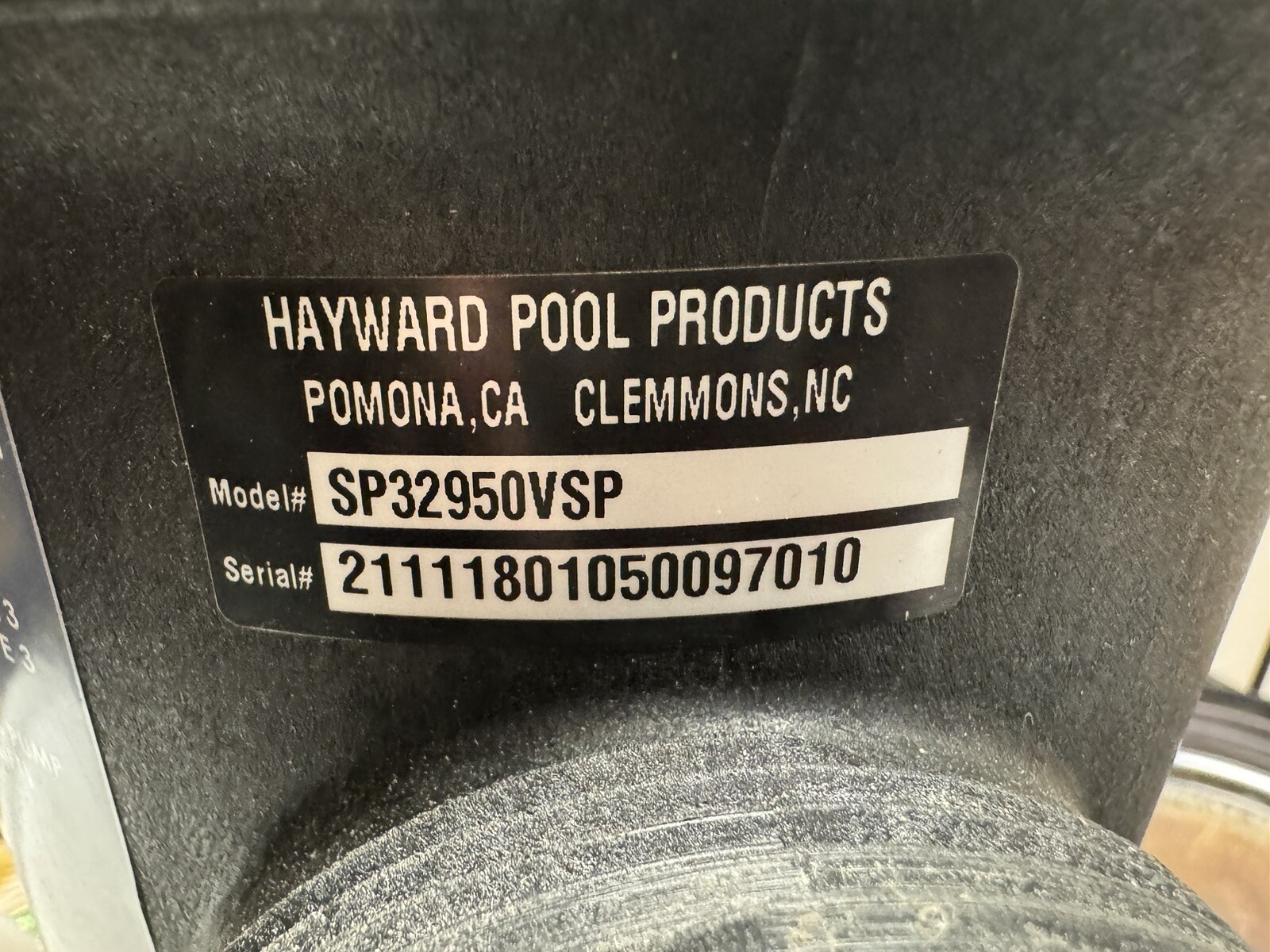 TriStar VS 950 VariableSpeed Pump (SP32950VSP). Pump ONLY 610377340946