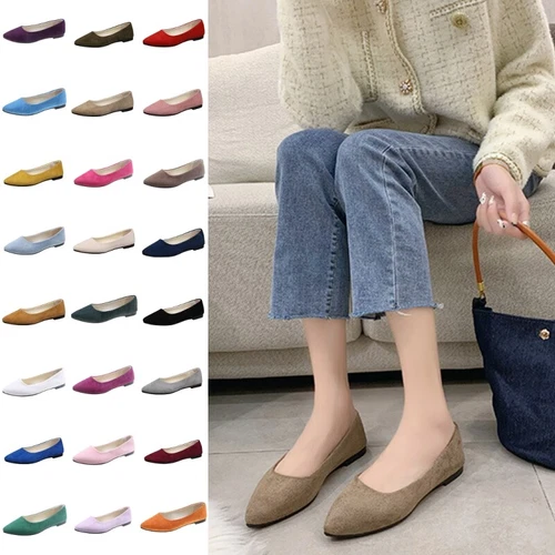 Women Flats Slip On Loafers Walking Women's Comfort Fashion Casual Shoes - Bild 2 von 87