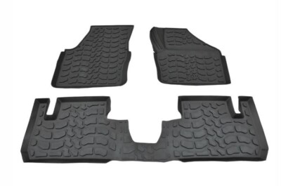 Front & Rear Rubber Floor Footwell Mats for Land Rover Freelander 2 2007 on