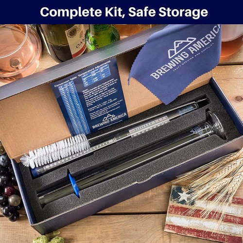 Thermo-Hydrometer ABV Tester Triple Scale - Pro Series American-made Specific... - Picture 4 of 9