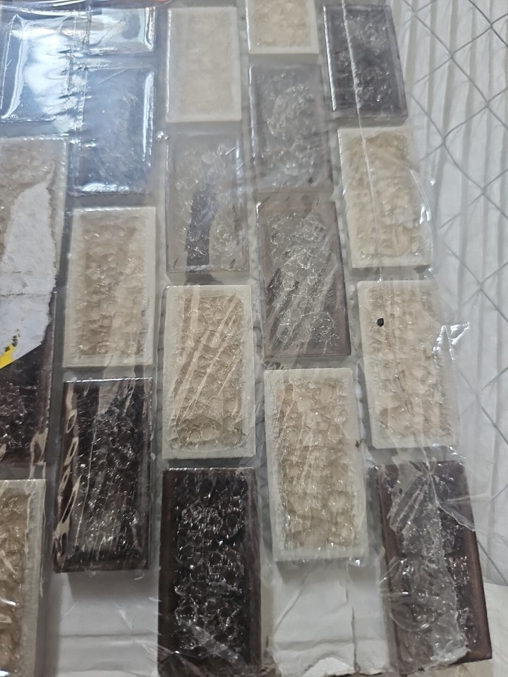 Jeffrey Court Hazelnut Butter Crackle Mosaic Tile 1.0 Sq Ft eBay