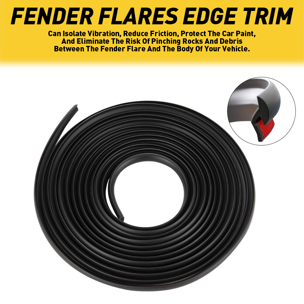 For Car Truck Wheel Wells Fender Flare Edge Trim Rubber Seal Strip 9m Universal