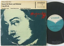 CLARA HASKIL MOZART PIANO CONCERTO K.415 ETERNA ED.1 10" 720194 NM