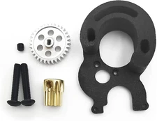 RC Brushless Conversion Kit Motor Mount with Pinion Spur for 1/24 RC Crawler Car