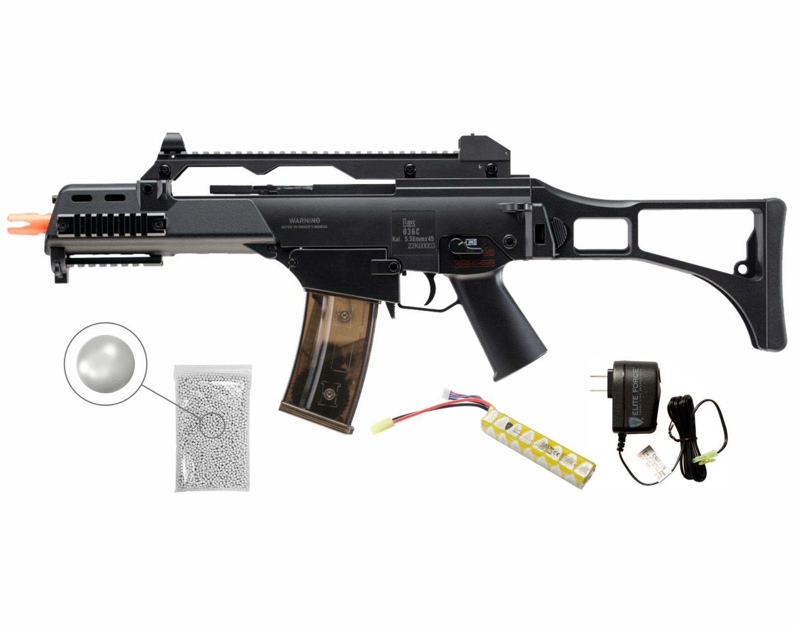 Umarex HK G36C Eyetrace AEG 6mm Airsoft Rifle with BBs and B