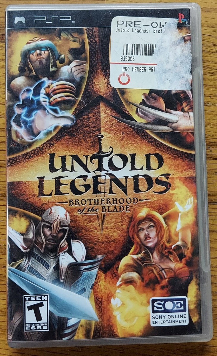 Untold Legends, Brotherhood Of The Blade, PSP Game - #4330 | eBay