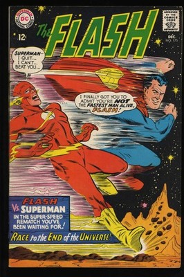 Flash #175 VF- 7.5 Superman Race! Infantino/Esposito Cover DC Comics 1967