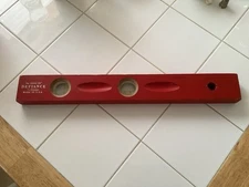 Vintage Stanley Defiance Wooden Level No. 1295 - 18" and small bubble level