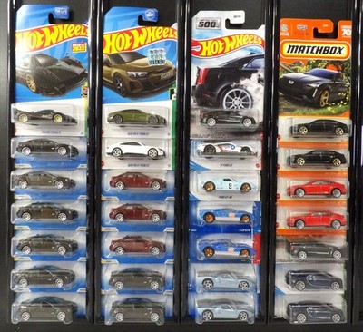 Hot Wheels 09 Cadillac CTS-V Ford GT40 Audi Pagani Bugatti Chiron 28 cars