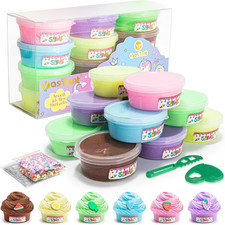 Slime Kit for Girls and Boys, Safe and Fluffy Slime for Kids, Stress Relief Kids