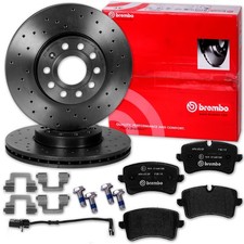 brembo SPORT BREMSSCHEIBEN 356mm + BELÄGE HINTEN passend für AUDI A6 A7 4G C7