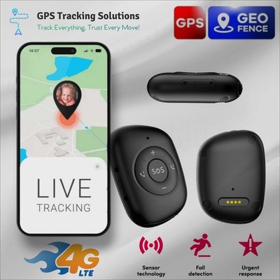 Mobile Phone for Seniors Elderly GPS Tracking SOS Fall Detect Smart Pendant MT50