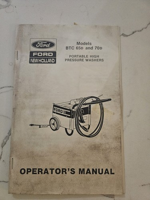 #ad #ad Ford Pressure Washer Operators Manual Book 65d 70d $22.00