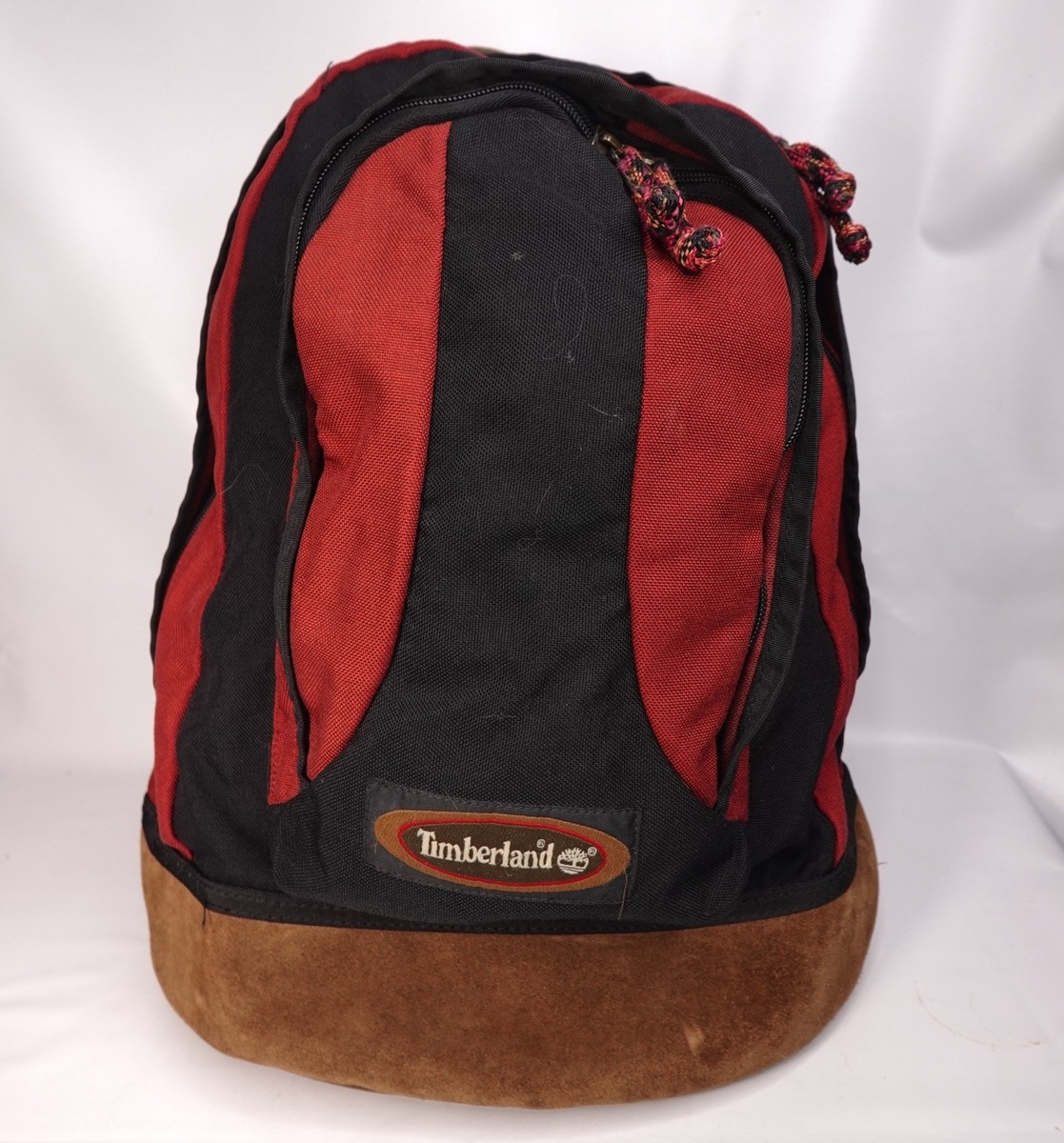 バッグ 90s Timberland backpack archive y2k Vintage 90s Y2K Timberland Backpack Day Bag Suede Bottom Red | eBay