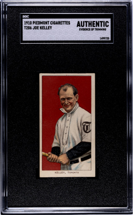 1910 T206 Piedmont 350 Joe Kelley HOF SGC Authentic HIGH END APPEAL