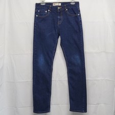 Levis 502 Jeans Taper Boys Youth Size 18 Regular 29 X 29 Stretch Darkwash Denim