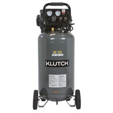 Klutch 20-Gallon Air Compressor, 2 HP, 120 Volts, 175 PSI