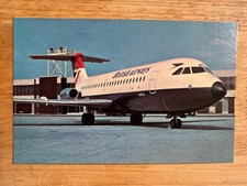 Airline issue postcard BAC One Eleven 1-11 British Airways