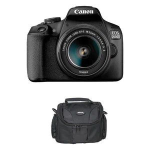 Canon EOS-2000DDSLR Camera (Kit with EF-S 18-55mm IS II Lens) + Ultimaxx Bag