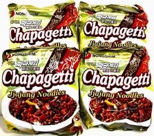 NongShim Chapagetti Jjajang Instant Noodle 4.48 oz x 4 Packs~06/10/2026