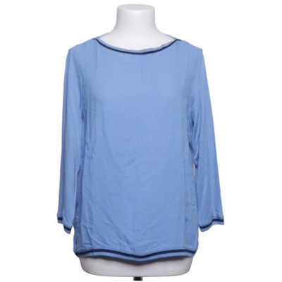 Sa.Hara, Langarmshirt, Größe: M, Blau/Schwarz, Batik, Feinstrick, Damen #Et6