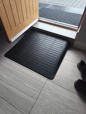 4-Inch Rubber Threshold Ramp - Safe Access for Scooters & Pets