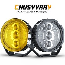 7-inch Round Led Pods Work Light Bar Driving Fog Headlight Truck Off Road 4wd