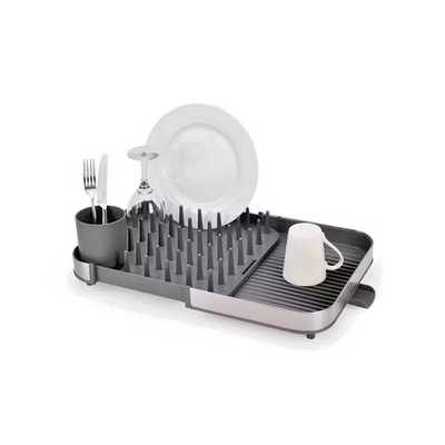 Joseph Joseph 5.79'' Duo Steel Expanding Dish Rack: Stainless Steel Drying 