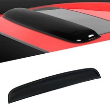Puermto 34inch 880mm Universal Sun Roof Wind Deflector 1pc Dark Smoke Auto Moon