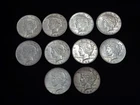 Group of 10 Peace Silver Dollars Mixed Conditions Lot #4 NICE!
